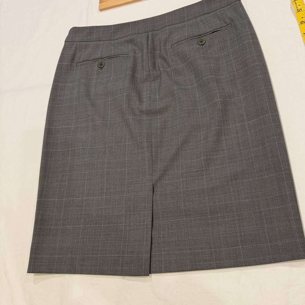 Theory Grey Pencil Skirt Womens Size 0 Tailored Career Office - Picture 5 of 6